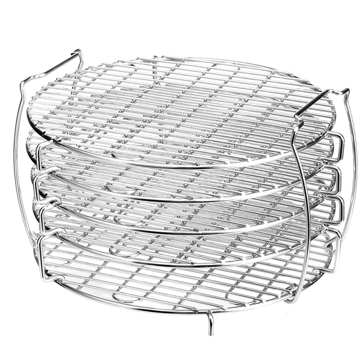 

Dehydrator Stand 304 Stainless Steel Dehydrator Rack For Ninja Foodi 6.5qt and 8qt Air Fryer 5-Layer Dehydrator Holder Tray