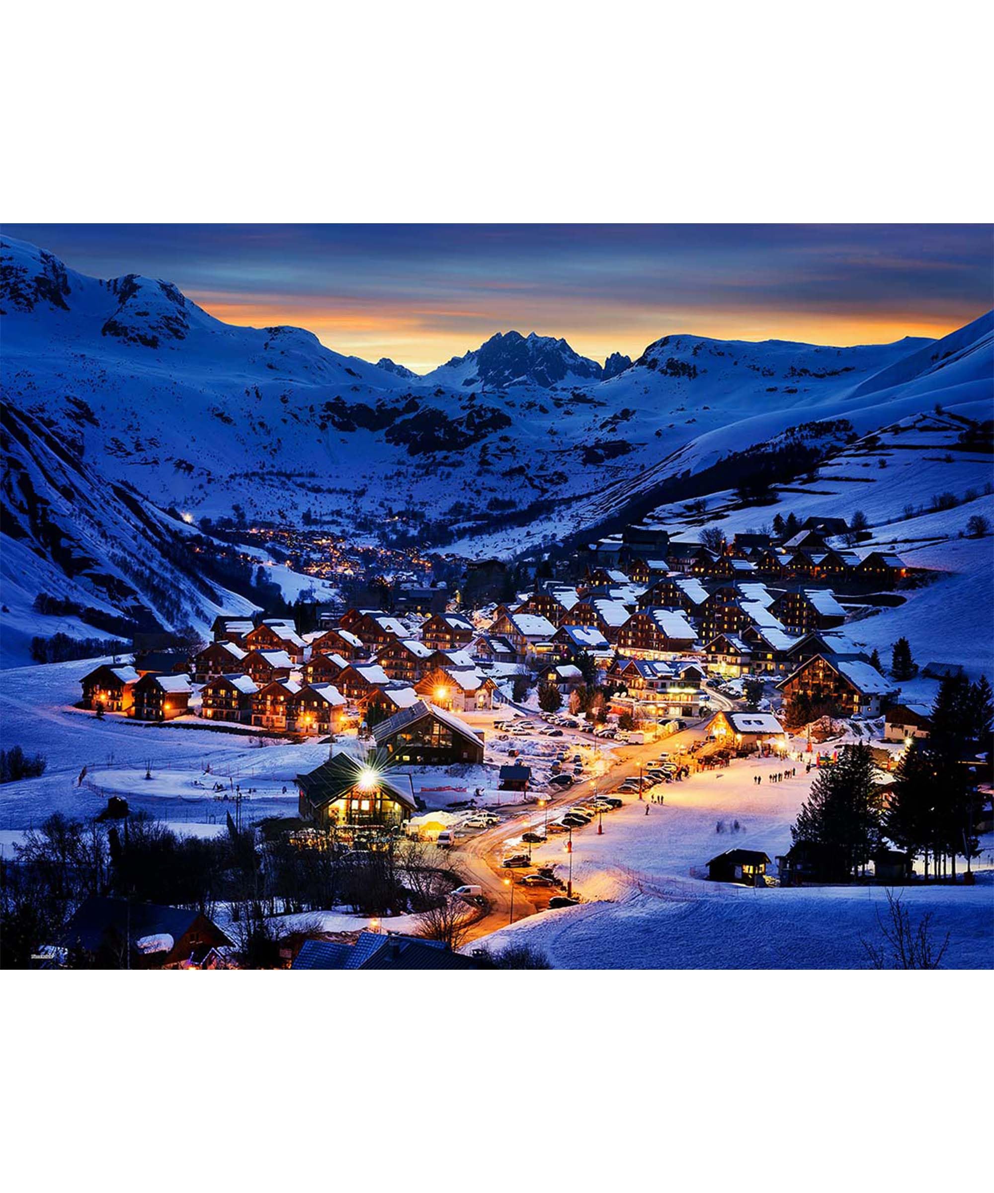 

PieceRelax plastic jigsaw PieceClicks in the French challenging for no clicks into 1000-piece puzzle, series, Sunset Alps (48x64cm), adults,