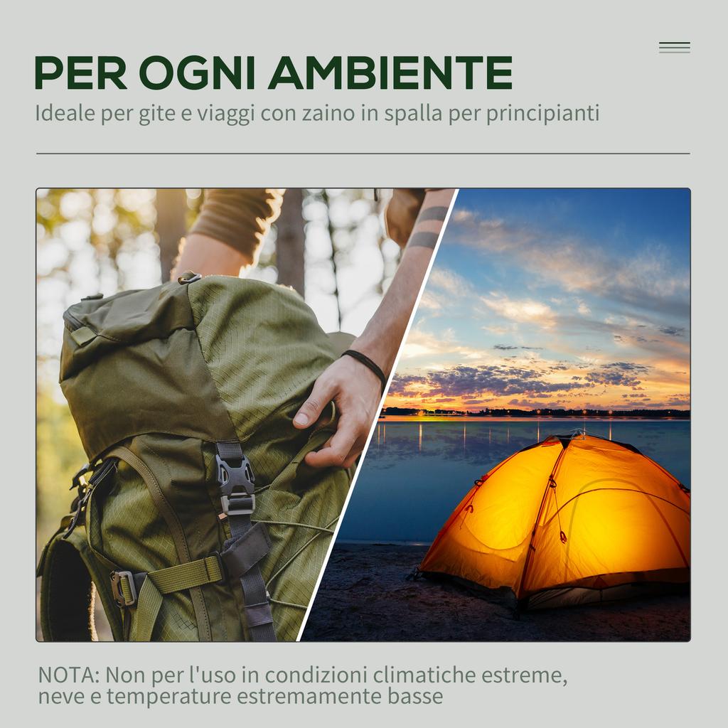 2-Person Camping Tent with Carry Bag, Lamp Hooks and Storage Pockets, 210x210x135 cm