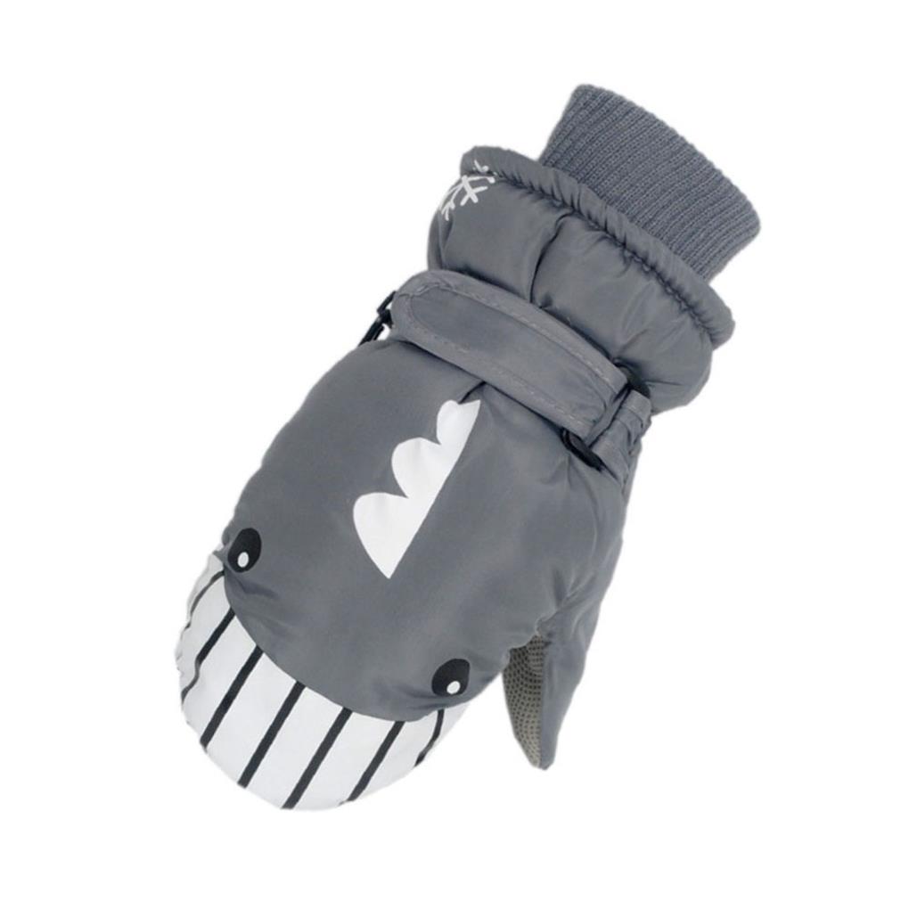 Kids Skiing Mittens Boys Girls Hand Outdoor Gloves Waterproof Child Snow Mitten Mitts Cover Windproof Thickened