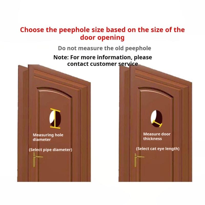 200 Degree Wide Angles Door Viewers Security Door Eye Viewer Peephole Door Hardware for Better Home Security Enduring