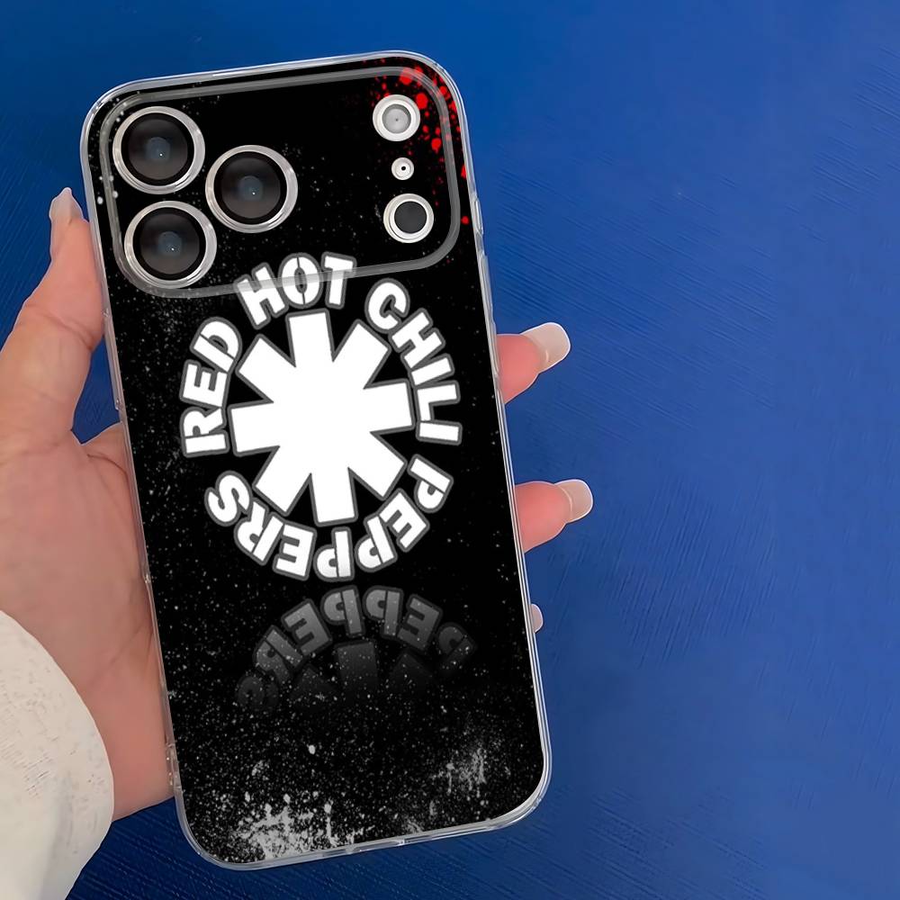 

R-Red H-Hot C-Chili P-Peppers For iPhone 17 16 15 14 13 12 11 Pro max Plus Phone Case High end Silicone iPhone 13 pro