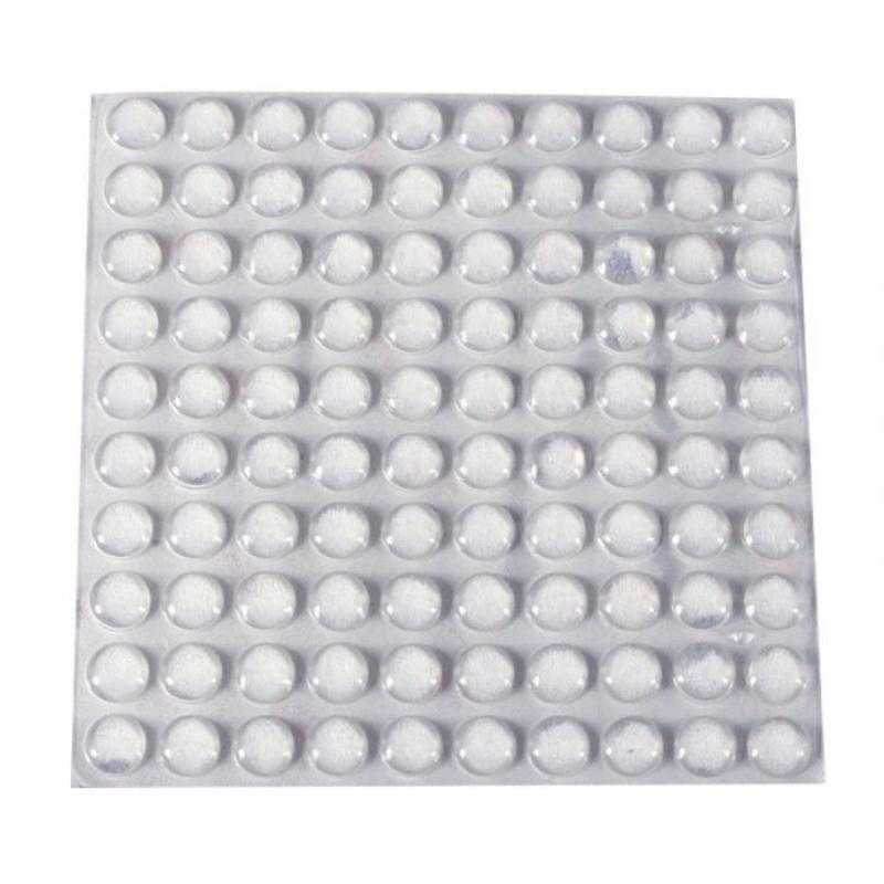 100Pcs Hot Sale Self Adhesive Round Silicone Rubber Bumpers Soft Transparent Black Anti Slip Shock Absorber Feet Pads Damper