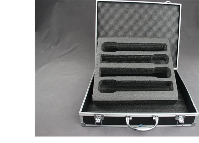 KTV Portable Wireless Microphone Storage: 2-Piece Aluminum Case for Handheld & Lavalier Mics.
