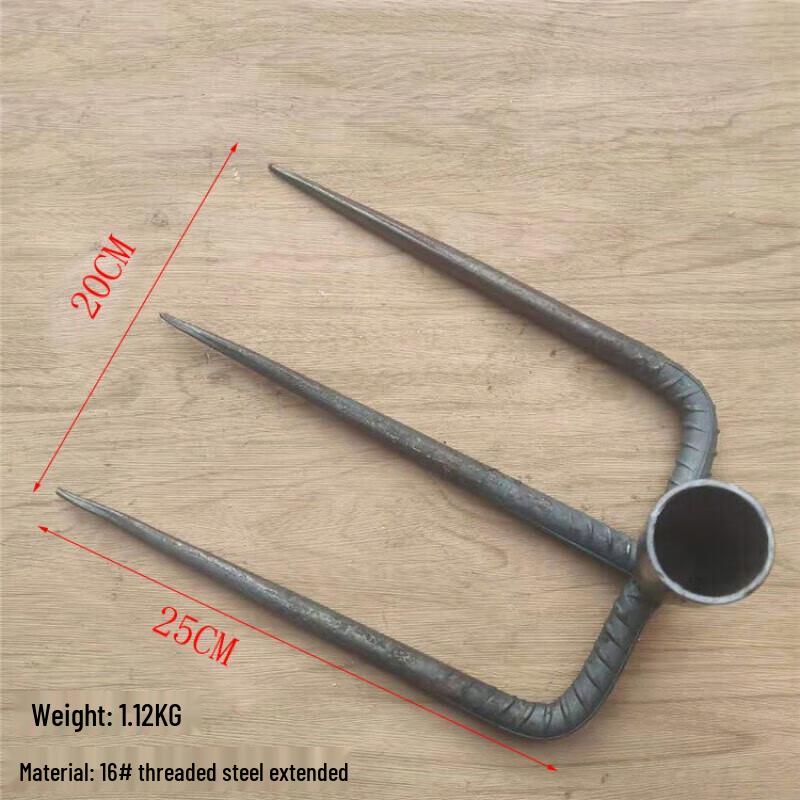 Многофункциональная 3-зубая садовая грабля Shouli