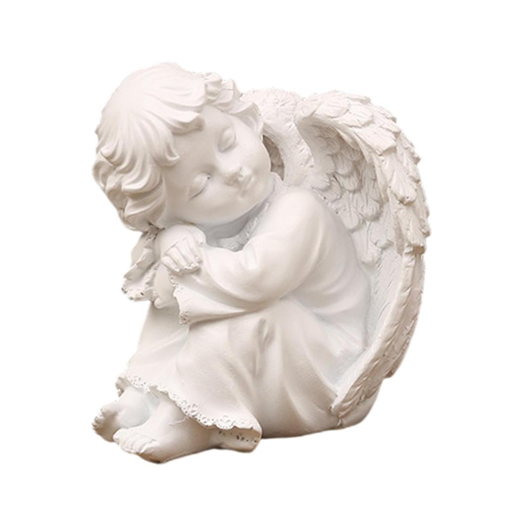 Angel Statue Praying Angel Figurine Resin Angel Figurine Angel Resin Figurine Ornament for Indoor Outdoor Bookcase Home Porch