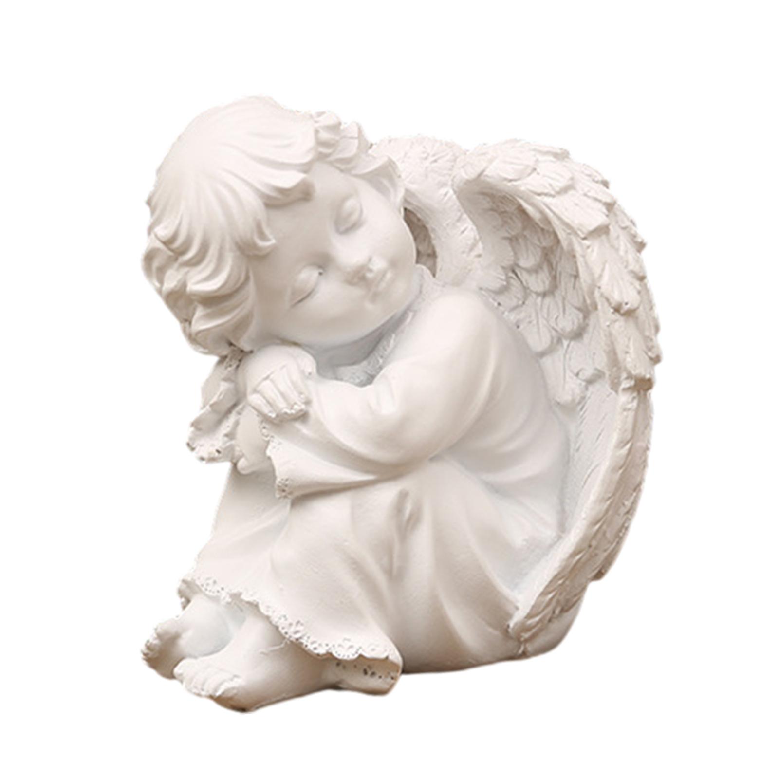 

Angel Statue Table Centerpieces Angel Resin Figurine Ornament Praying Angel Figurine for Lawn Bedroom Yard Bookcase Desk