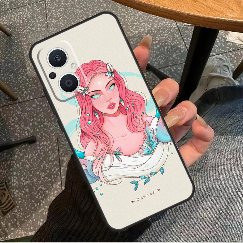 Horoscope Girl Scorpio Taurus Virgo For OPPO Reno 14F 13F 12F 11F 10 11 12 13 14 Pro 7 8 Lite 8T OPPO Find X5 X6 X8 X9 Pro Case