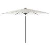 Vidaxl Garden Parasol On Steel Pole, White, 288X288X225 Cm