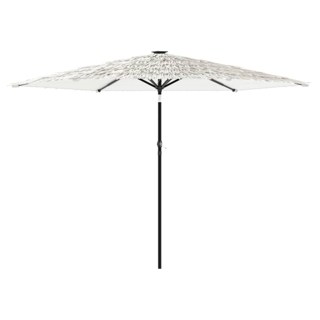 Vidaxl Garden Parasol On Steel Pole, White, 288X288X225 Cm