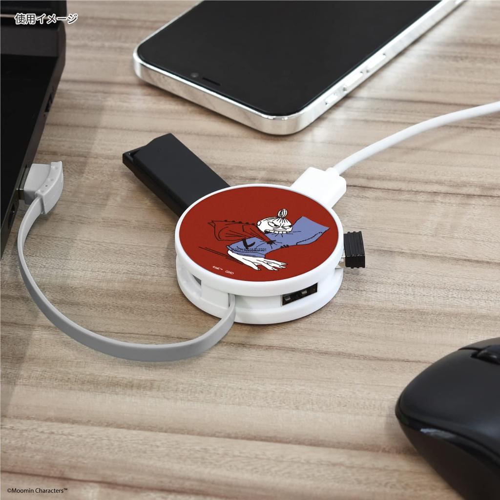 Gourmandies Moomin Round USB Hub Little My MMN-128B