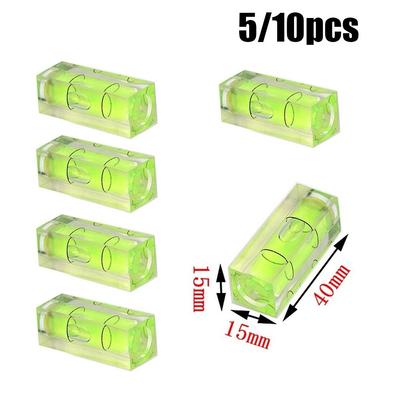 5/10 peças de frascos de níveis pequenos de bolha de nivelamento de qualidade quadrada novos 40 mm