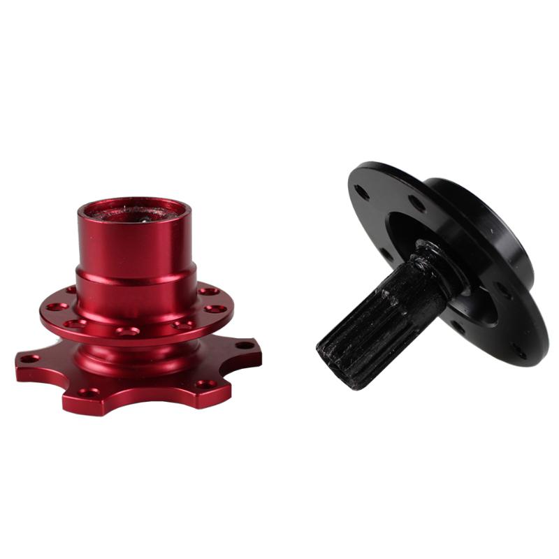 Universal Steering Wheel Quick Release Hub Boss Kit Wheel Hub Adapter For 6 Hole Steering Wheel Hub