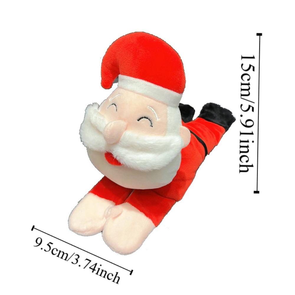 With Clap Circle Snowman Bracelet Plush Toy Santa Claus Elk Deer Doll Bracelet  Ornaments