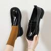 Spring 2025 New Mary Jane Jk Retro Round Head Jk Shoes Loafers Female Student Small Leather Shoes Women's Single Shoes