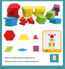 Wooden 155-Piece Shape Puzzle for Children's Early Education - Changeable Geometric Tangram Toy