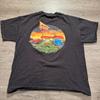 Męska koszulka In N Out Burger Rozmiar L Graficzna T-shirt Zachód słońca Krótki rękaw Okrągły dekolt Vintage Unisex Koszulka