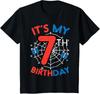 Its My 7th Birthday Spider Web 7 Year Old Birthday Unisex T-Shirt