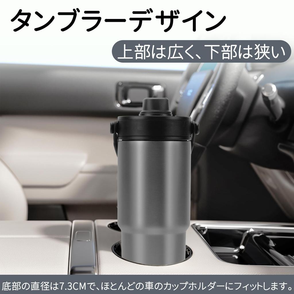 CLICSUN 735ML Ceramic Tumbler with Large Direct Vacuum Keeps Hot or Dishwasher with Portable for Silver Straw, Lid, Capacity, Drinking, Insulated,