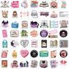 50/100PCS Book Reading Series Sticker Personalized Cartoon Diary Phone Skateboard Paintings Decoration Phone Festival Stickers