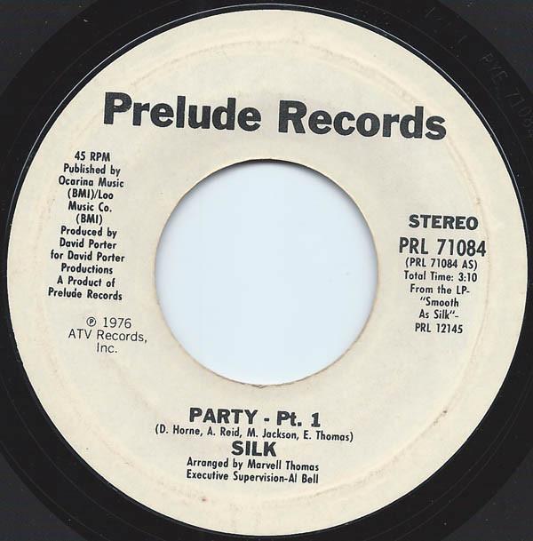

7inch Record SILK - Party PRL71084PROMO Prelude Records 1976 US Soul/Funk Used