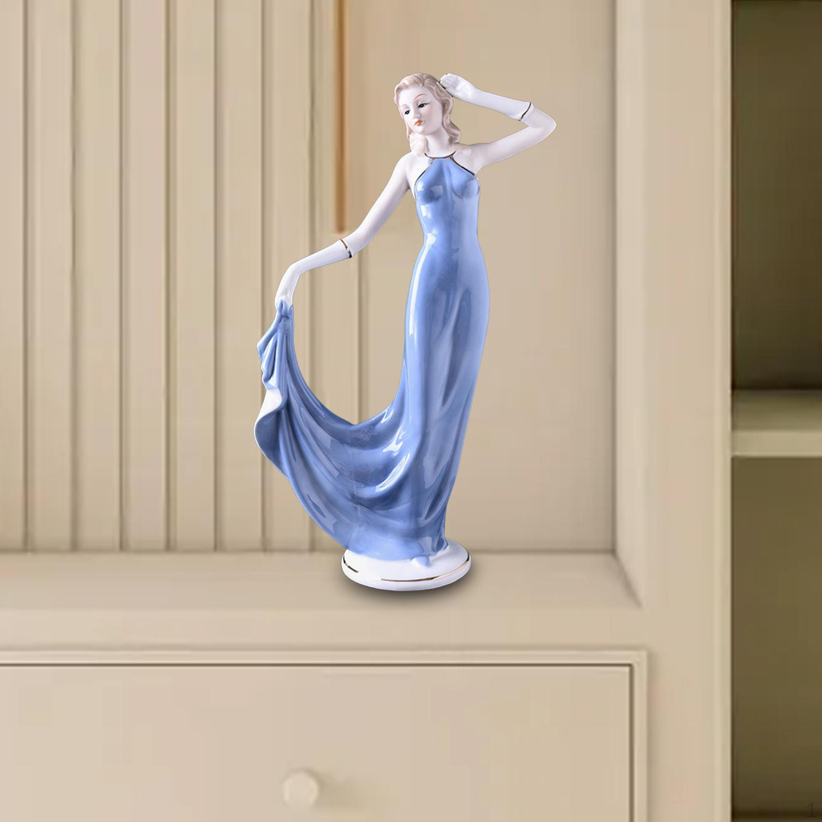 

: Элегантная скульптура женщины для домашнего декора Lifting Hem