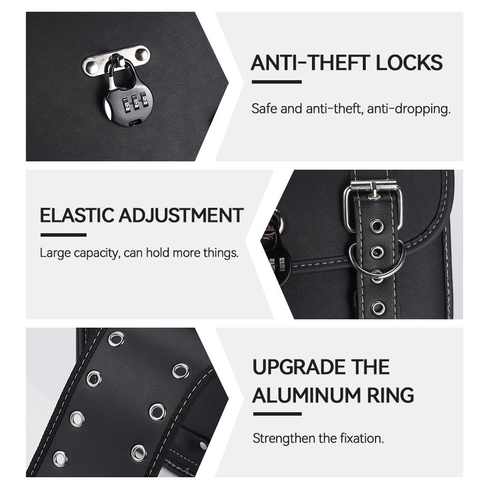 1Set Motorcycle SaddleBag Large Capacity Storage Tool Bags for Harley Sportster Honda/Yamaha/Suzuki Motorbike Side Bags