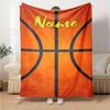 Custom Name Basketball Theme Printed Blanket - Perfect for Couch, Bed, Travel & Outdoor Use | Machine Washable, Cozy & Durable.