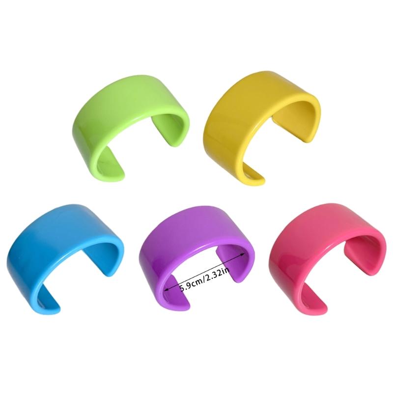 Indiase Feest Sieraden Mode Kleurrijk Stevig Hars Acryl Grote Open Armbanden voor Vrouwen Geometrie Brede Armbanden