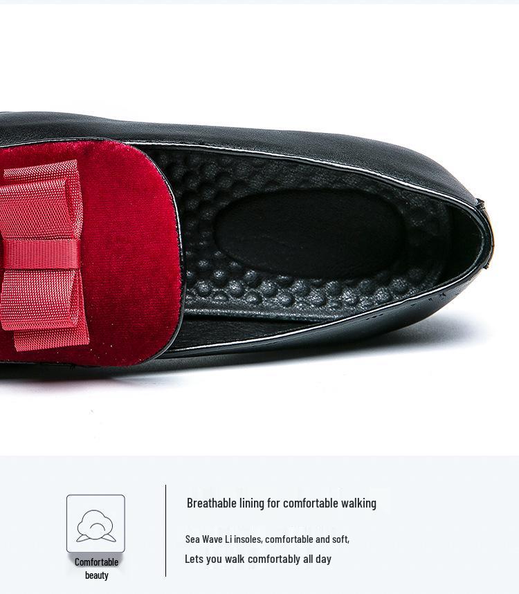 Men's Plus Size Pointed Toe Slip-on Leather Shoes for Formal, Business, Casual, or Wedding Events