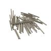 2x50 Pieces Plain Brass Tube Spacer Beads for Jewelry Making, Rose Gold, Silver