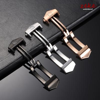 18mm 20mm Watch Buckle for TAG Heuer Strap Stainless Steel Folding Clasp for Leather Silicone Watchband Double Button Clasps