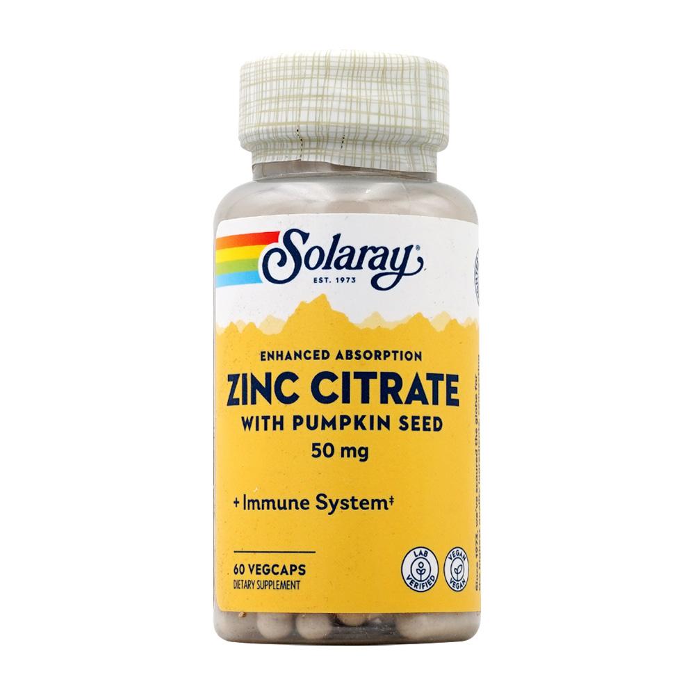

Enhanced Absorption Zinc Citrate with Pumpkin Seed 50 mg, 60 VegCaps