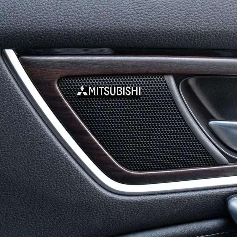 Car Audio Decorate 3D Aluminum Badge Emblem Sticker For Mitsubishi ASX Lancer L200 Pajero Sport Attrage Mirage Eclipse