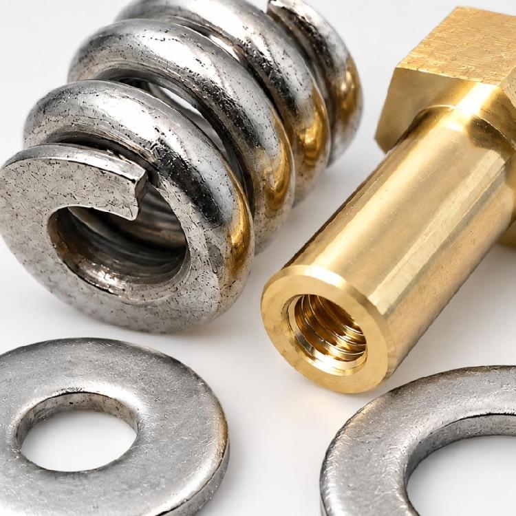 53108900 Replacement Spring Nut Hardware with Internal Threading and Coiled Positioning Structure for Pool Equipment Fastening and Repair Tasks