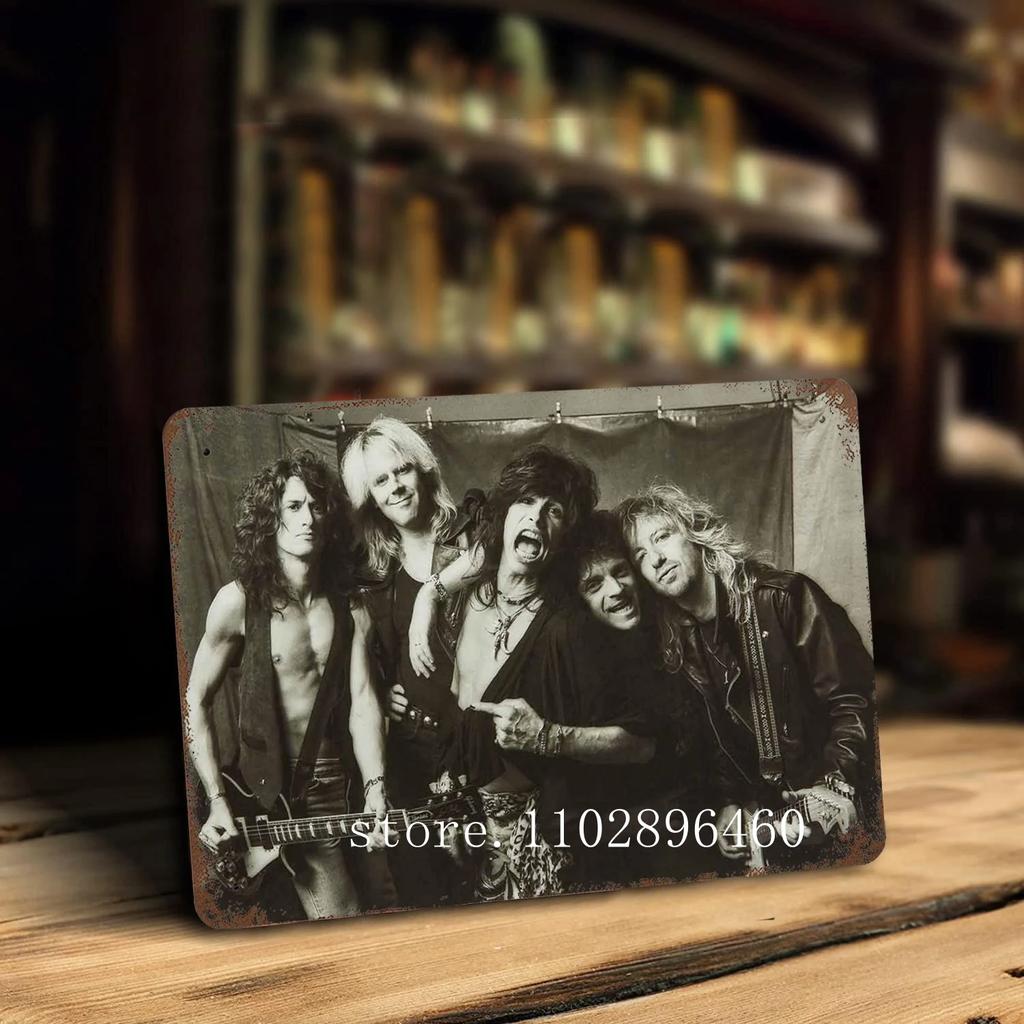 Aerosmith Band Metal Plaques & Signs wall decor Vintage Tin Signs Captain Metal Poster Decor for Bar Pub Club Wall Decoration