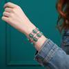 Vintage Ethnic Bohemian Turquoise Bangle For Women Adjustable Bracelet Wrist Band Jewelry Gift