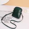 Genuine Leather Women's Bag All-in-one Fashion Solid Color All-in-one Casual Mobile Phone Bag Women's Chic Shoulder Straddle Bag