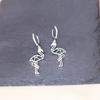 Kinitial Stainless Steel Unicorn Ankh Triangle Cross Snowflake Dandelion Mermaid Earrings For Women Trendy Piercing Jewelry