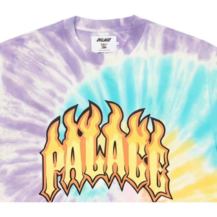 Palace x WWE Dude T-Shirt Tie-Dye Unisex Tops Multi-Color P22TS463