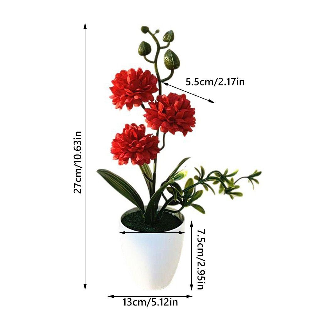 Small Ball Chrysanthemum Artificial Flower Bonsai Multicolor Photo Props Faux Chrysanthemum Flowerpotted Plastic