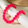 Elegant Colourful Choker Adjustable Length Round Necklace Bohemia Bead Necklace  Holiday Party