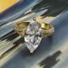 Zhu Zhi Fan Gioielli Anello in Argento Sterling S925 con Diamante Taglio Marquise: Elegante Design Europeo e Americano.