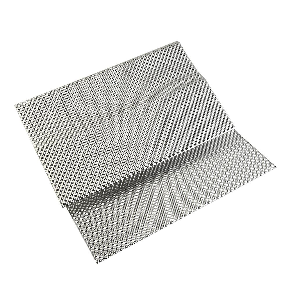 Pare-chaleur Pare-chaleur Échappements Embossés Électrique Argent