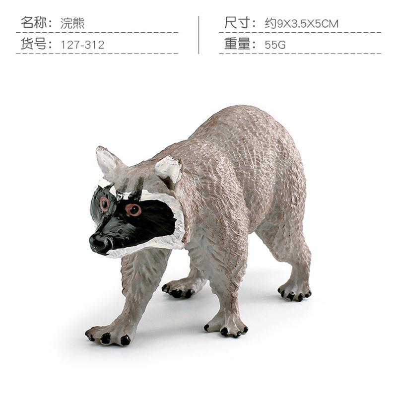 Simulation Tier 12 Modelle Luchs Braunbär Elch Männlich Eichhörnchen Rothirsch Bison Waschbär Antilope Adler Spielzeug