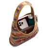 Coach Brooklyn 28 Gewebtes Design Magnetverschluss Stroh Und Kalbsleder Hobo Tasche Damen Hobo Tasche Mehrfarbig CDZ39-B4L38
