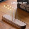 NOELAMOUR Wooden Coffee Filter Coffee Paper Disposable Coffee Filters Holder, Stand, (Walnut Wood)