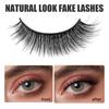 Yousheng 5 Pairs/Set Self-adhesive False Eyelashes Reusable Natural Look Wispy Fluffy Handmade Fake Lashes Strips Women Eye Makeup Tools