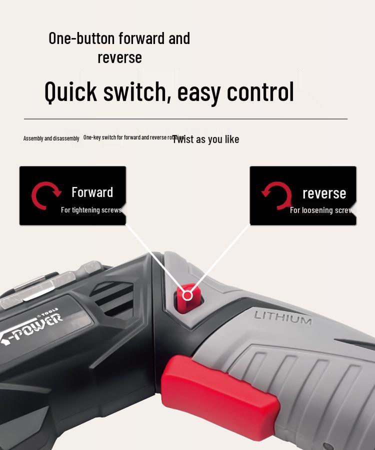 3.6V Rechargeable Mini Cordless Screwdriver with Special Storage Design