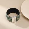 Magnetverschluss Strass Armband Perlen Blumenmuster Charm Armband Damen
